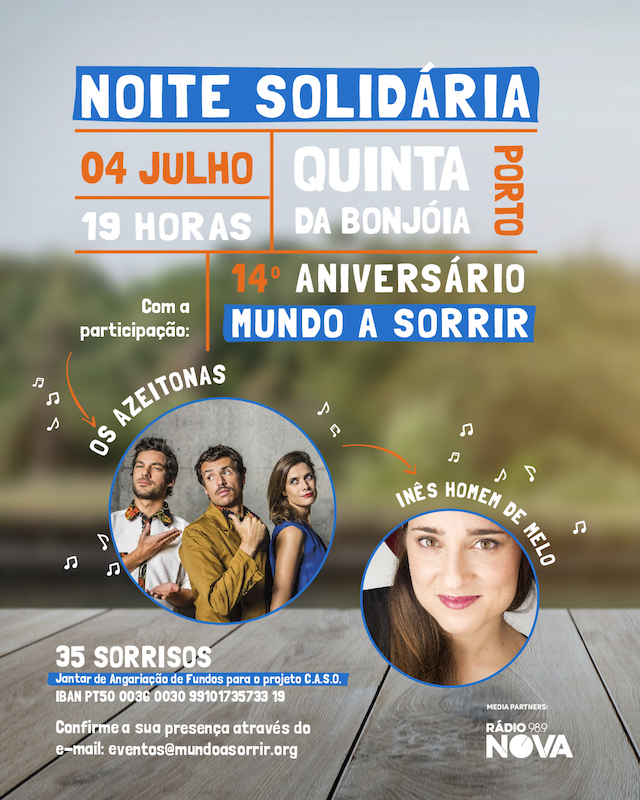 Imagem da notícia: Mundo A Sorrir organiza “Noite Solidária” no Porto