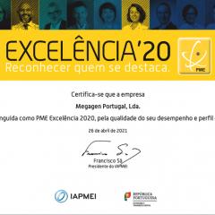 Imagem da notícia: Megagen Portugal recebe prémio PME Excelência 2020