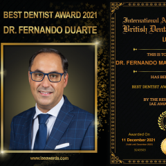Imagem da notícia: Fernando Duarte vence International Award of Excellence & British Dental Awards 2021