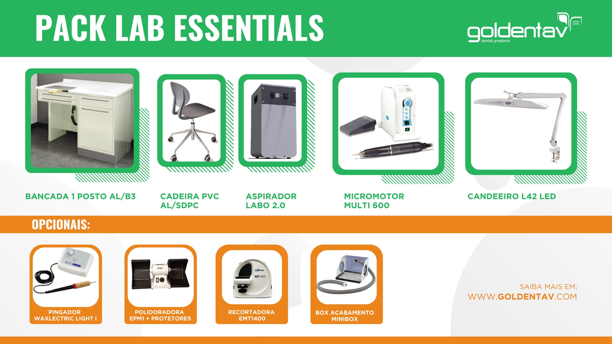 Imagem da notícia: Goldentav apresenta Pack Lab Essentials