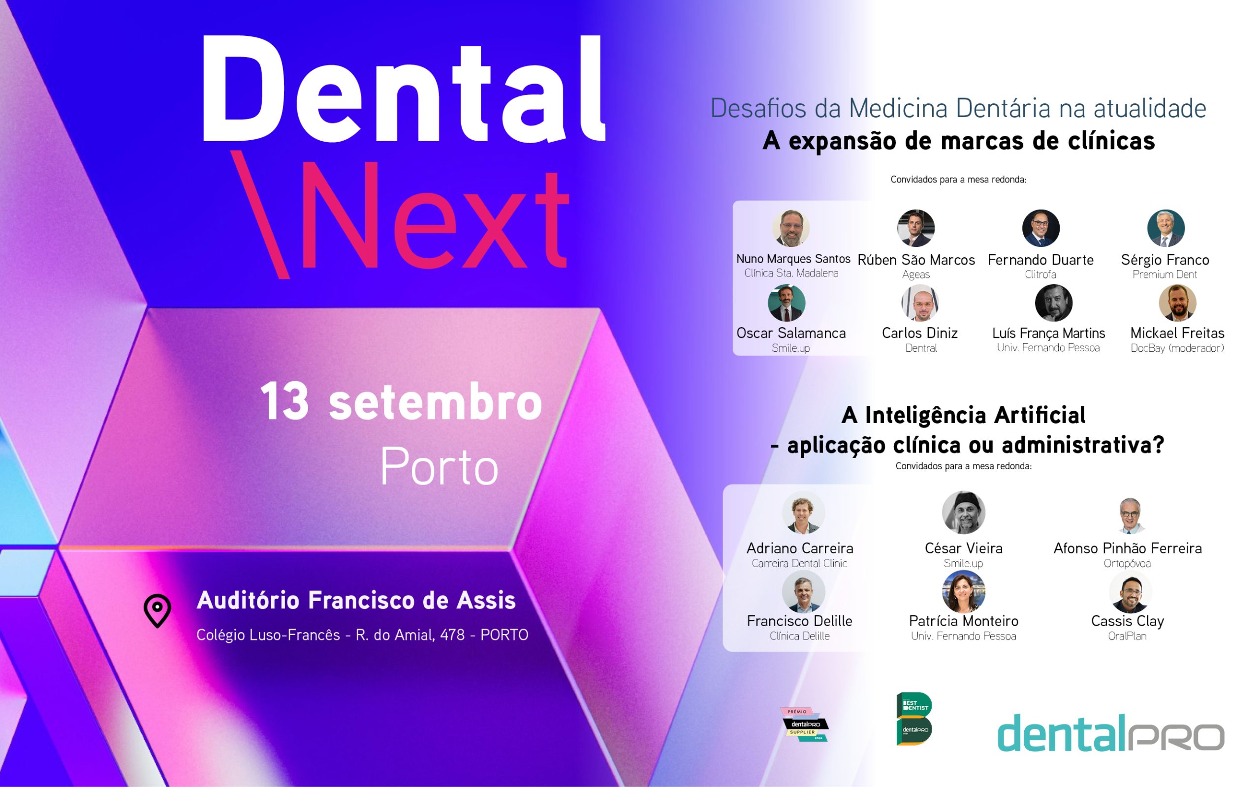 Imagem da notícia: Conheça o programa completo do Dental/NEXT