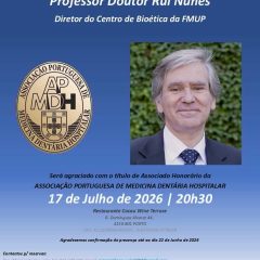 Imagem da notícia: APMDH distingue Rui Nunes como associado honorário
