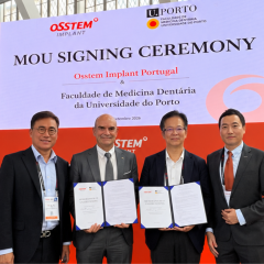 Imagem da notícia: Osstem assina memorandos com FMDUP e Instituto de Periodontologia da FMUC